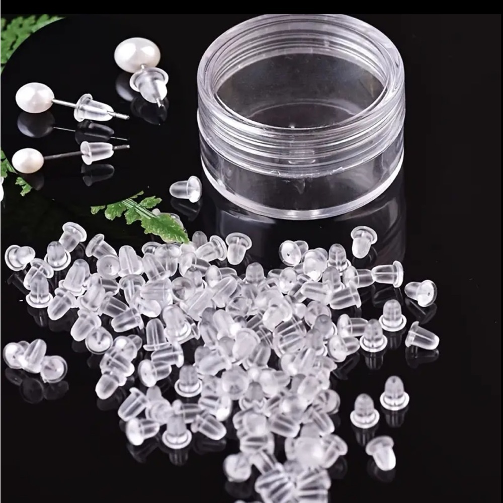 1000pcs  Silicone earring Backs - New